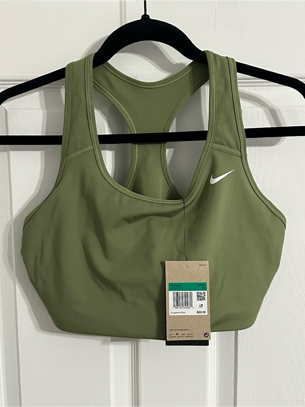 Nike Women's Olive Green Sports Bra